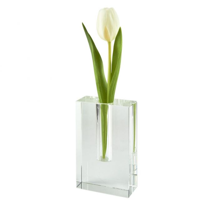 TIZO Crystal Rectangle Short Vase